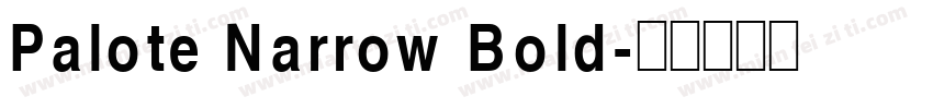 Palote Narrow Bold字体转换